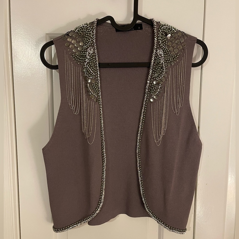 Vest- stylish- beaded